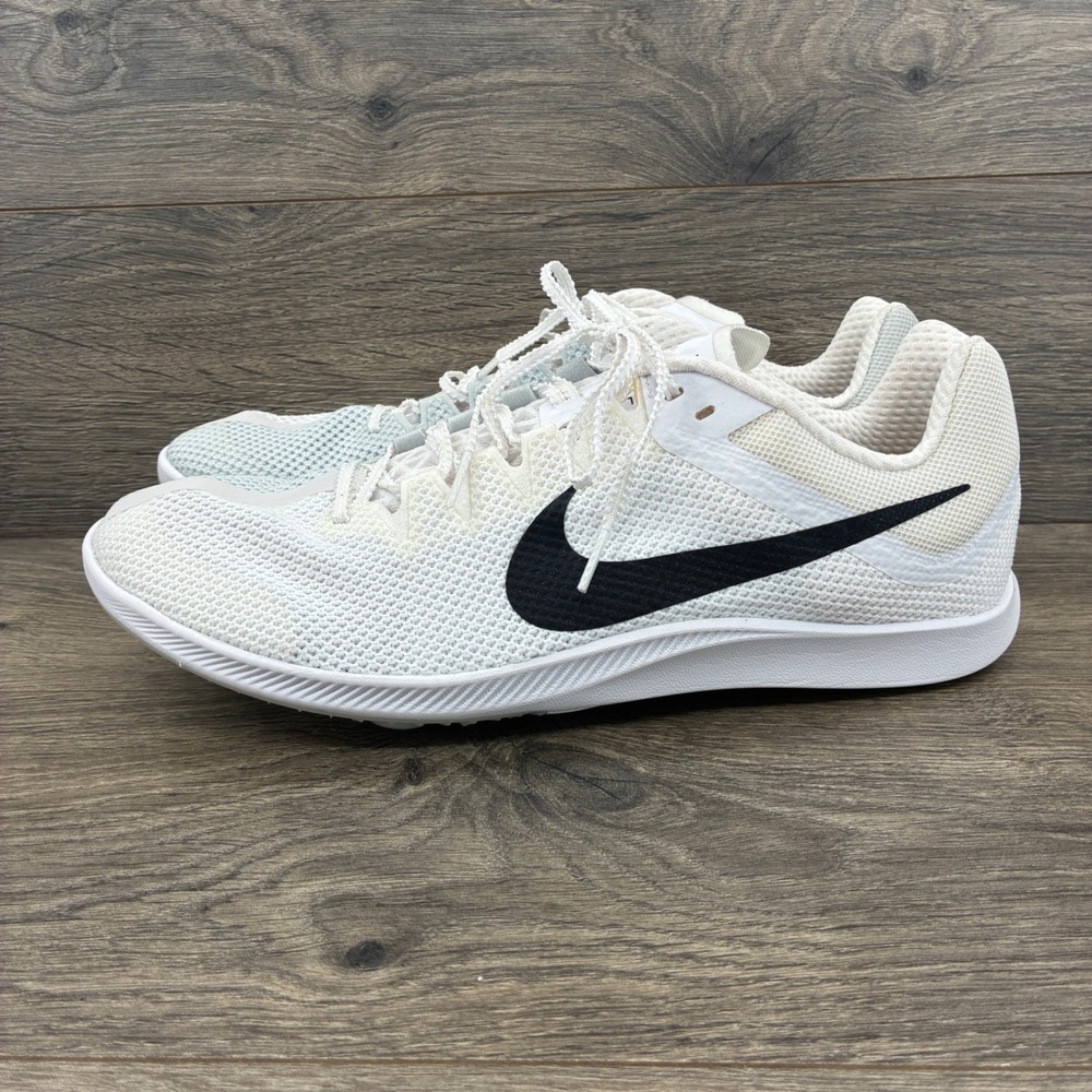 Nike Zoom Distance Spike Track Shoes White Mens Size 12 DC8725-100